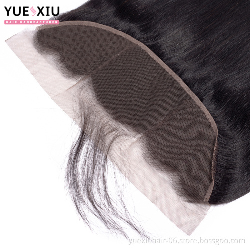 Pre Plucked Lace Frontal Hair Pieces 13X4 Brazilian Human Hair With Frontal Closure